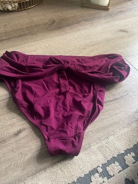 Athleta Women's Deep Berry Bikini Bottom